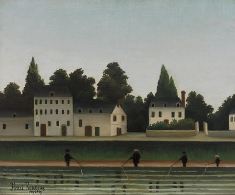 Landscape and Four Fisherman (Paysage et quatre pêcheurs à la ligne)