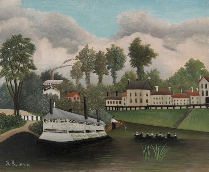 The Great Laundry Boat at Charenton Bridge (Le Grand Bateau-Lavoir du Pont de Charenton)