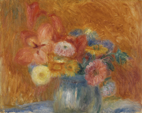 Green Bowl of Flowers