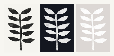 Triptych — Minimal Plant 1 × Minimal Plant 2 × Minimal Plant 3