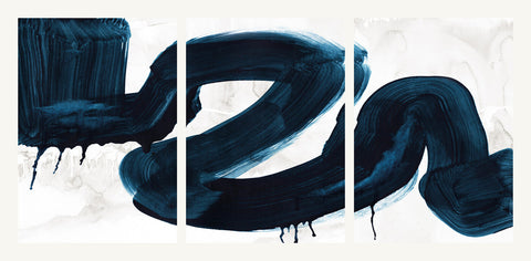 Triptych — Brush Stokes 1 × Brush Strokes 2 × Brush Strokes 3
