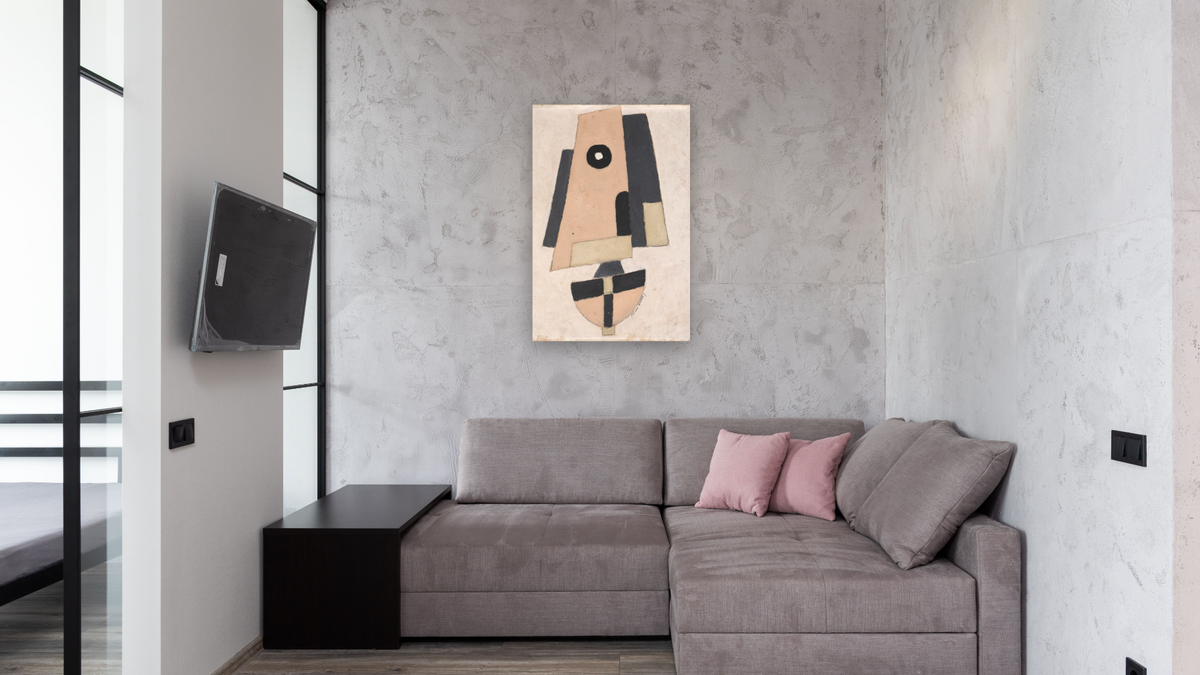 Movement, Bermuda by Marsden Hartley, shown at 28 × 42 in (71.1 × 106.7 cm) as gallery-wrapped canvas, media room