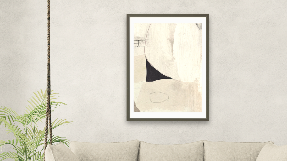High 2 by Dan Hobday, shown at 28 × 42 in (71.1 × 106.7 cm) in Ramino Satin Black, living