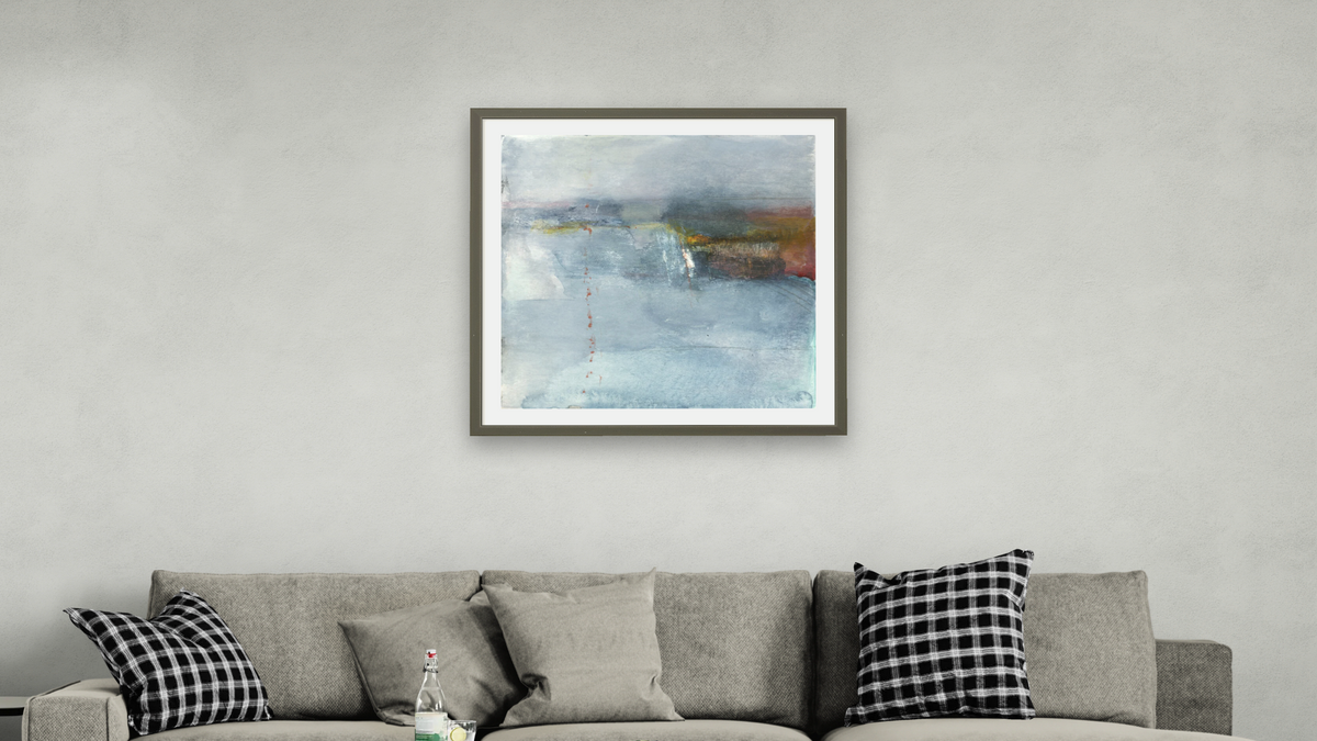 No. 353 by Michelle Oppenheimer, shown at 32 × 32 in (81.3 × 81.3 cm) in Ramino Satin Black, living