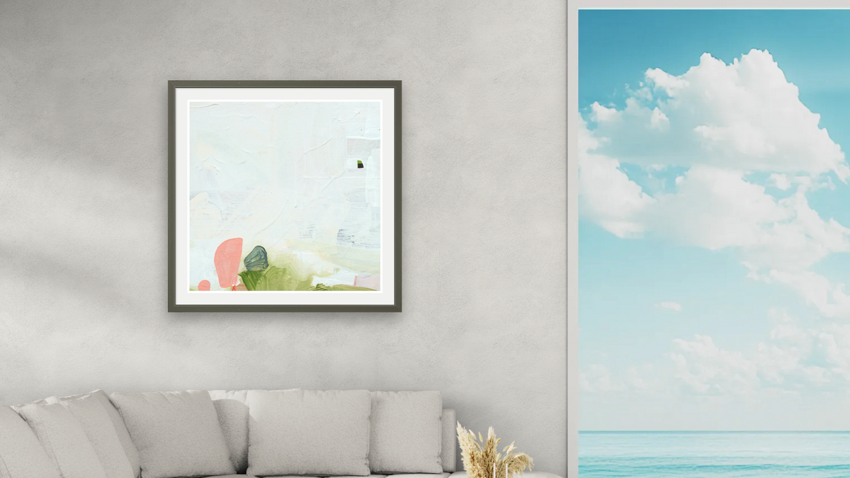 Snack 13 by Nino Yuniardi, shown at 32 × 32 in (81.3 × 81.3 cm) in Ramino Satin Black, living