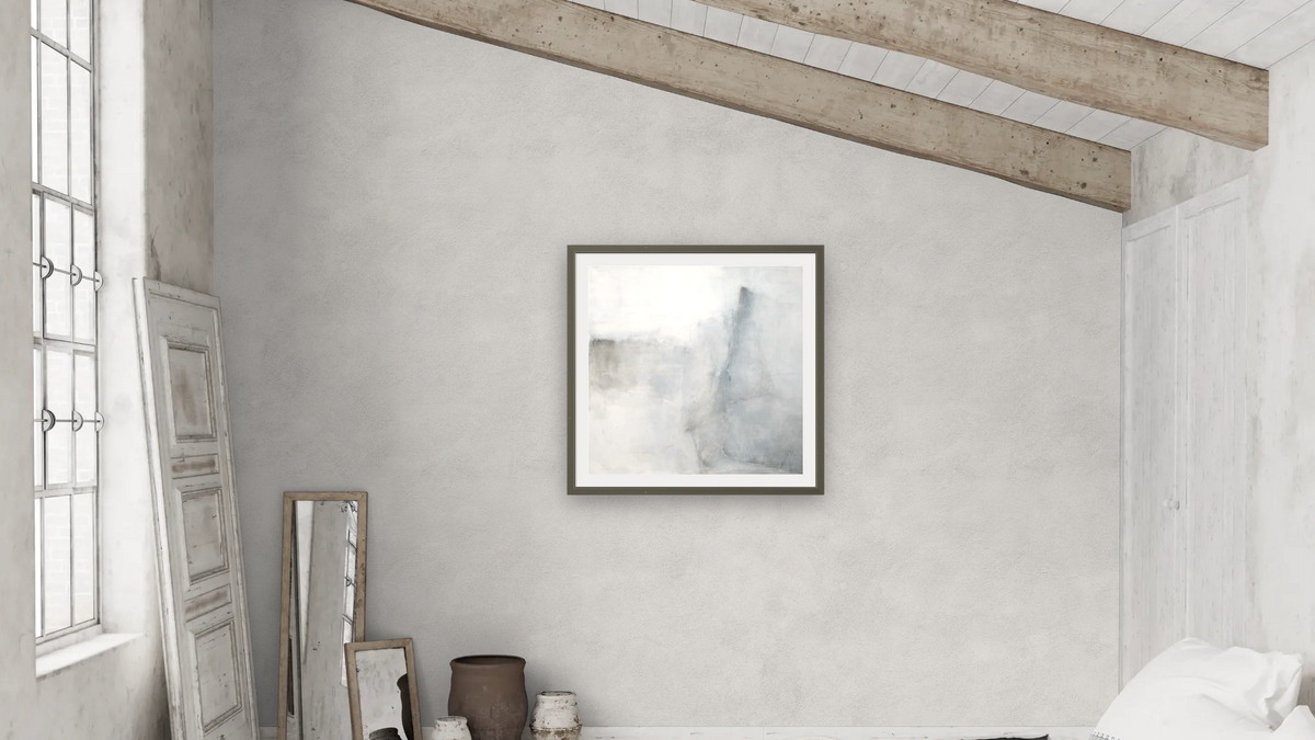 No. 285 by Michelle Oppenheimer, shown at 32 × 32 in (81.3 × 81.3 cm) in Ramino Satin Black, bedroom