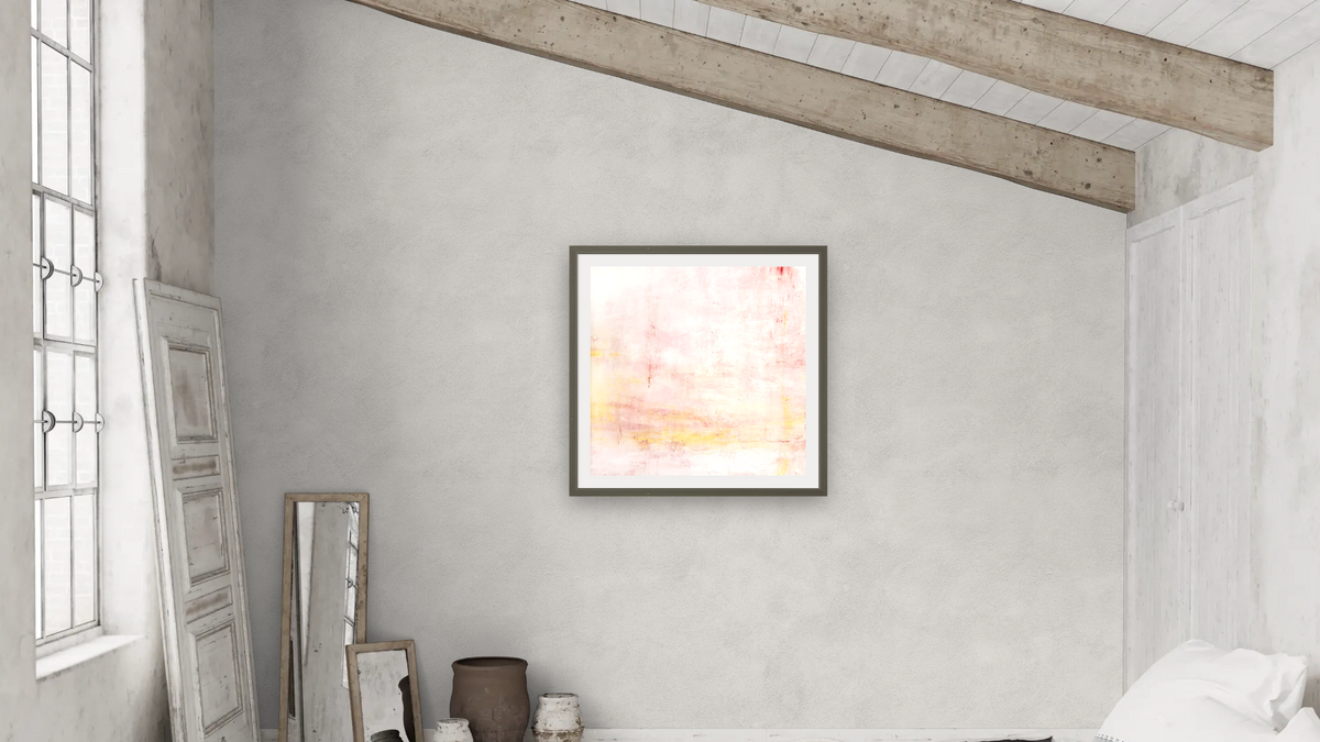 No. 223 by Michelle Oppenheimer, shown at 32 × 32 in (81.3 × 81.3 cm) in Ramino Satin Black, bedroom