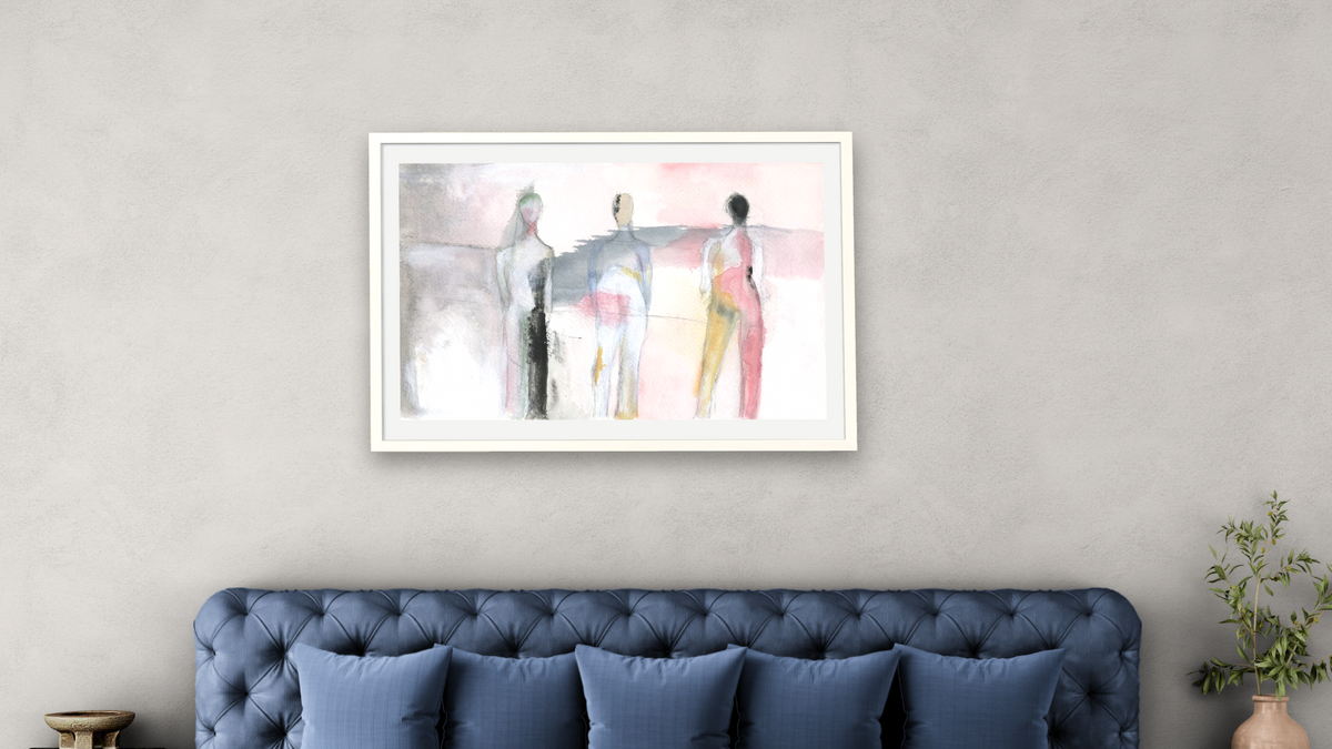 No. 309 by Michelle Oppenheimer, shown at 28 × 42 in (71.1 × 106.7 cm) in Ramino Opaque White, bedroom