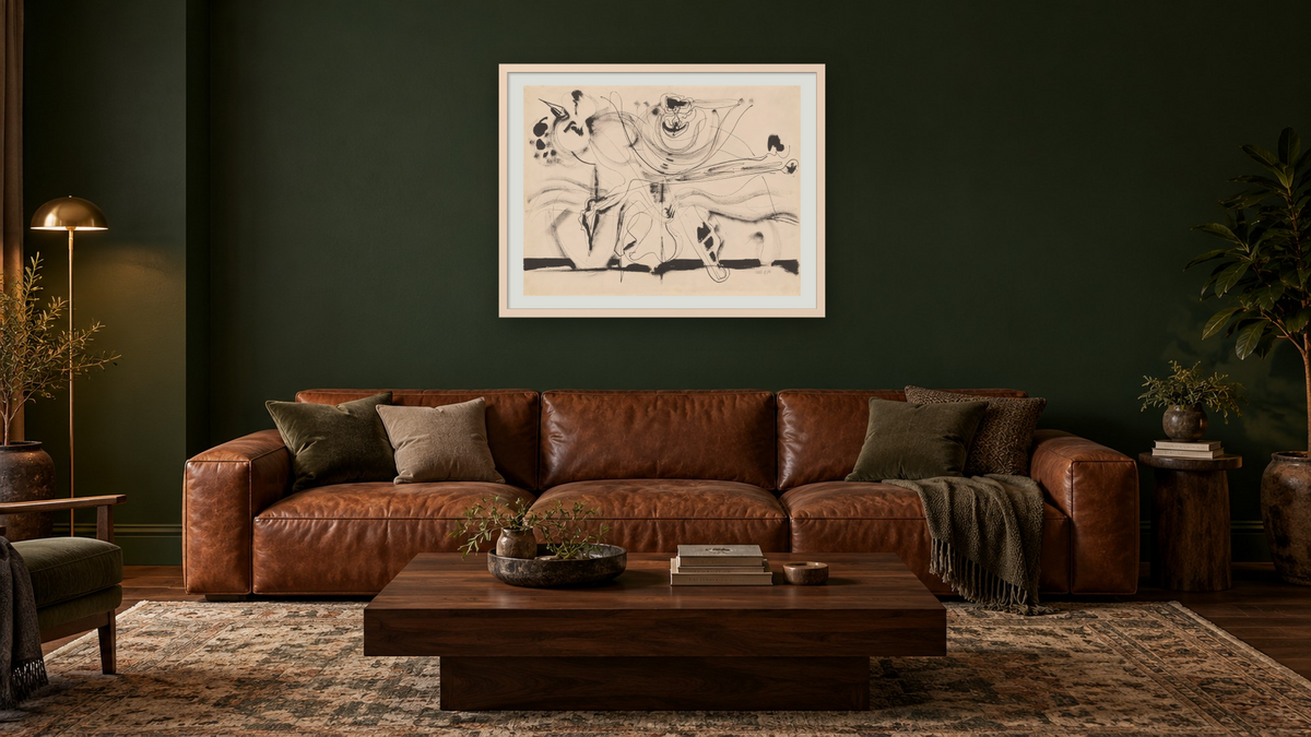 Untitled [recto] by Mark Rothko, shown at 30 × 40 in (76.2 × 101.6 cm) in Ramino Opaque White, den