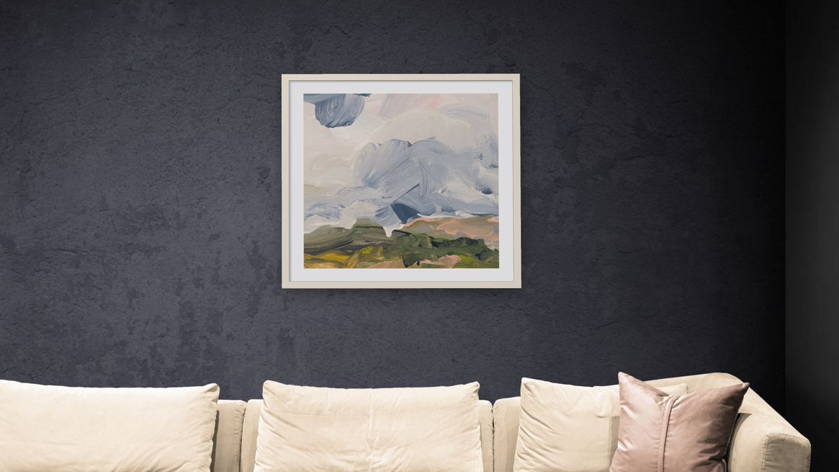 Snack 18 by Nino Yuniardi, shown at 32 × 32 in (81.3 × 81.3 cm) in Ramino Opaque White, living