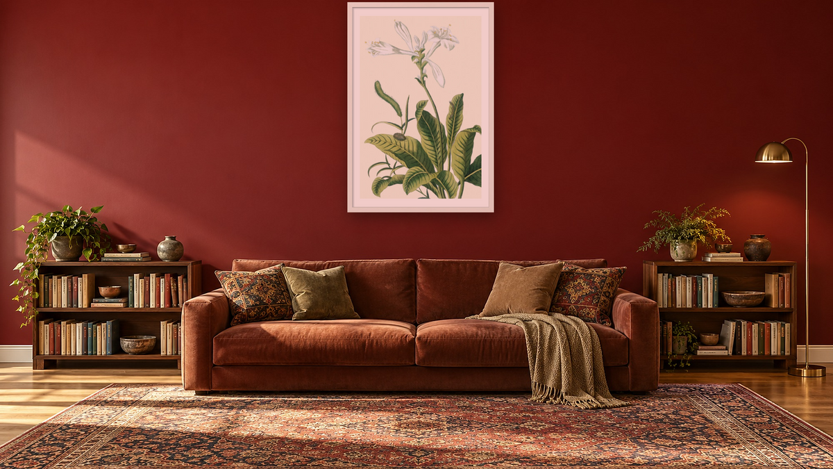 Tuberose by Pierre Joseph Buchoz, shown at 28 × 42 in (71.1 × 106.7 cm) in Ramino Opaque White, library