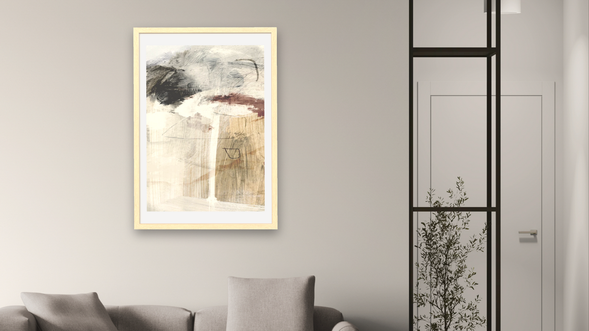 Go Set 1 by Dan Hobday, shown at 28 × 42 in (71.1 × 106.7 cm) in Arber Natural, living