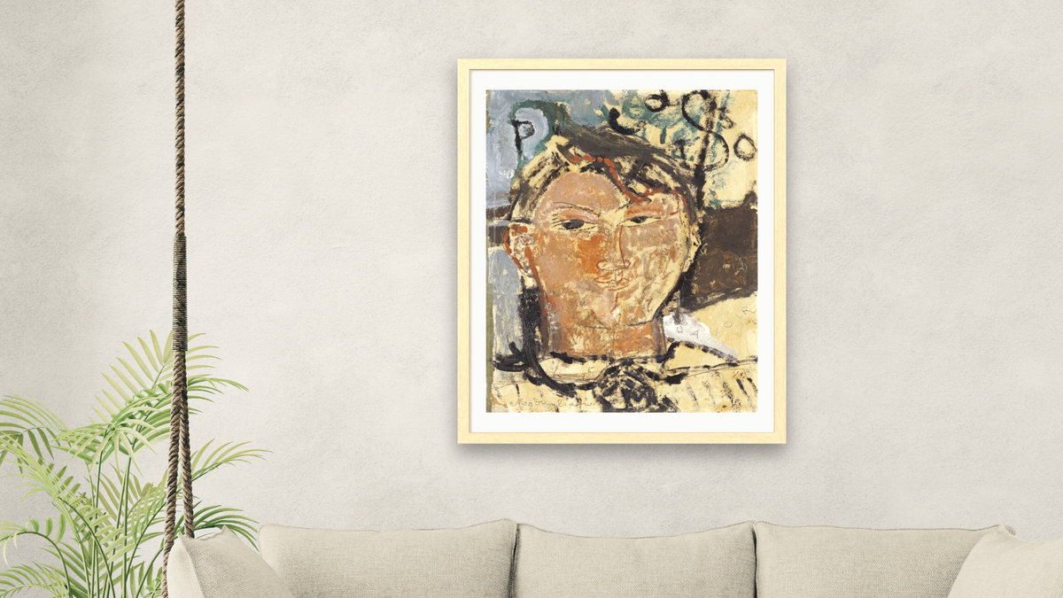 Portrait De Picasso by Amedeo Modigliani, shown at 30 × 40 in (76.2 × 101.6 cm) in Arber Natural, living