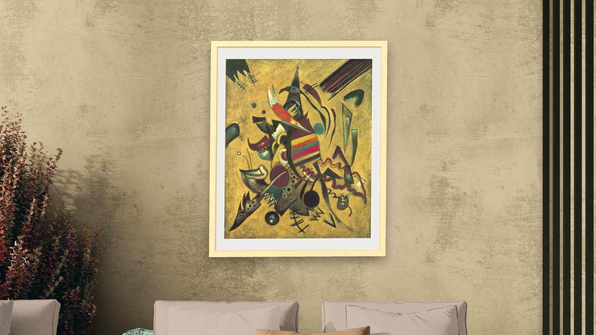 Points by Wassily Kandinsky, shown at 32 × 40 in (81.3 × 101.6 cm) in Arber Natural, living