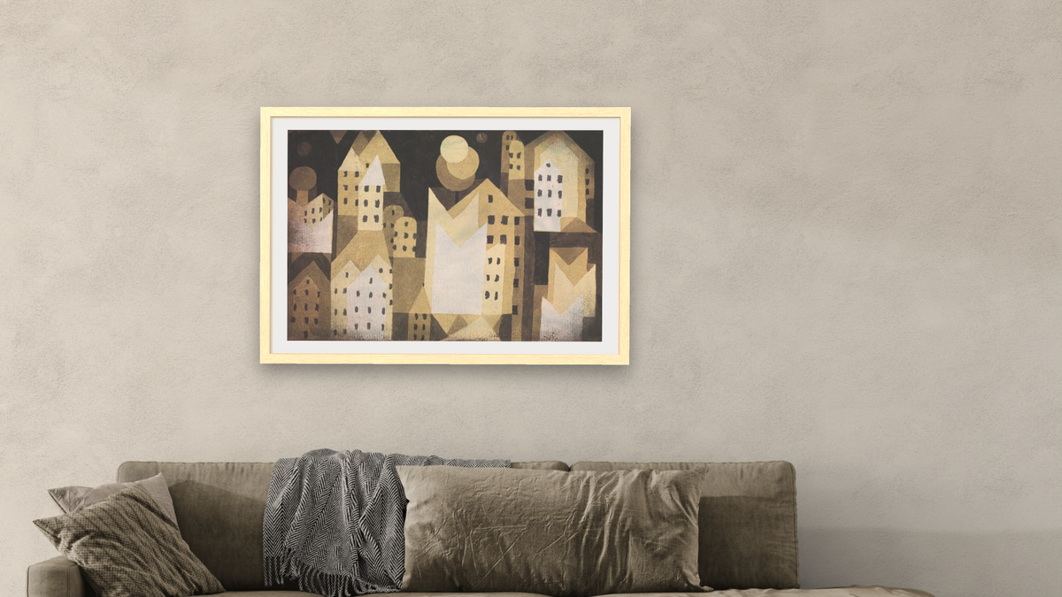 1987.455.8 by Paul Klee, shown at 28 × 42 in (71.1 × 106.7 cm) in Arber Natural, living
