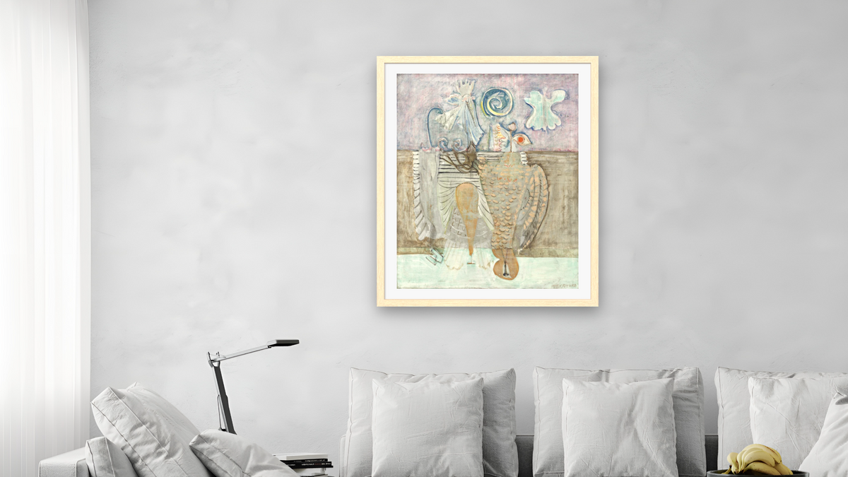 Hierarchical Birds by Mark Rothko, shown at 32 × 40 in (81.3 × 101.6 cm) in Arber Natural, living