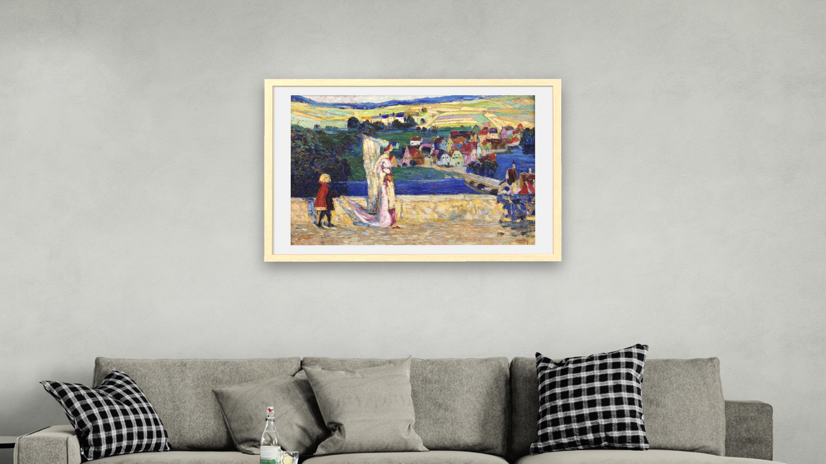 Promenade (Sketch), shown at 28 × 42 in (71.1 × 106.7 cm) in Arber Natural, living