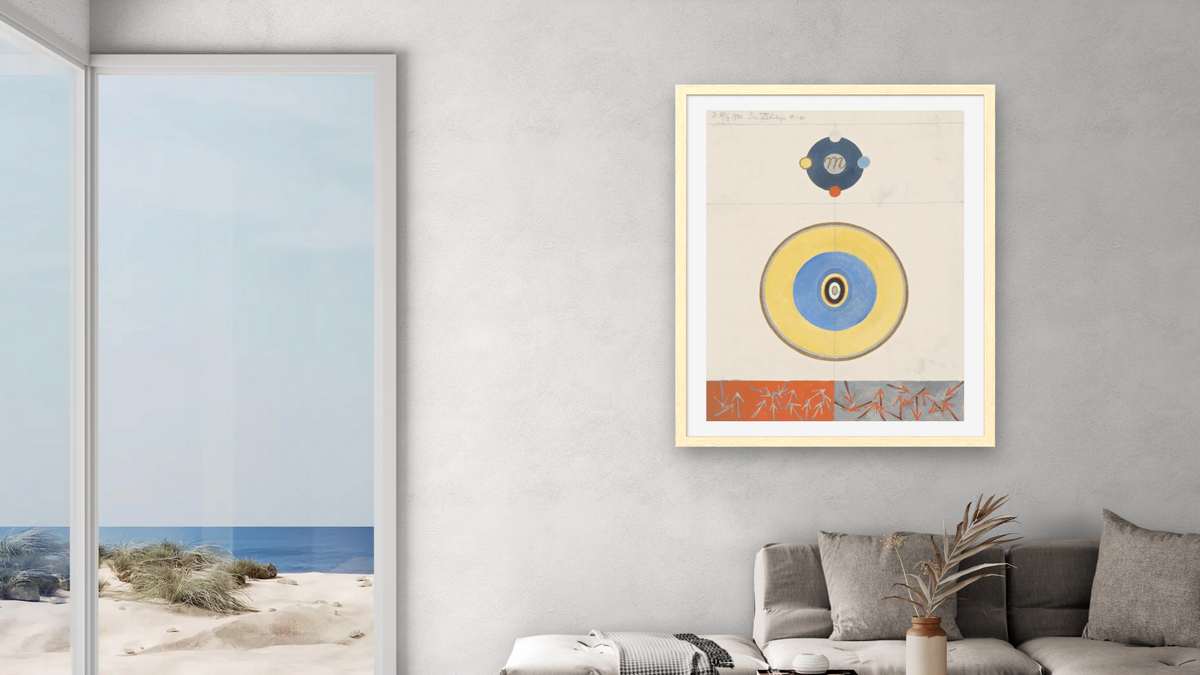Series VII, No. 3, Appendix e. by Hilma af Klint, shown at 32 × 40 in (81.3 × 101.6 cm) in Arber Natural, living
