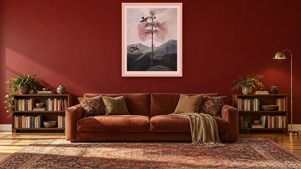Large Flowering Sensitive Plant by Robert John Thornton, shown at 32 × 40 in (81.3 × 101.6 cm) in Arber Natural, library
