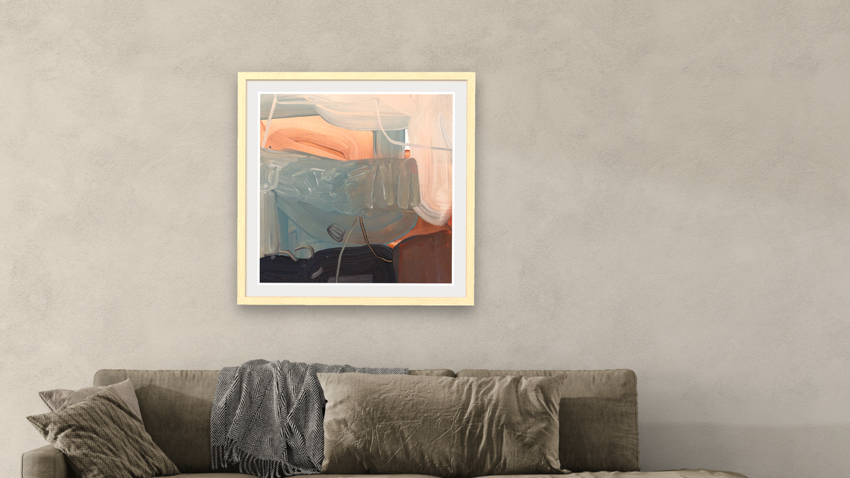 Snack 21 by Nino Yuniardi, shown at 32 × 32 in (81.3 × 81.3 cm) in Arber Natural, living