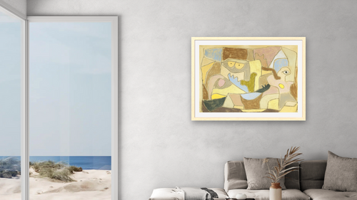 ...True Also for Plants by Paul Klee, shown at 30 × 40 in (76.2 × 101.6 cm) in Arber Natural, living [arteriel-render:v6:room_a:30x40@70,39]