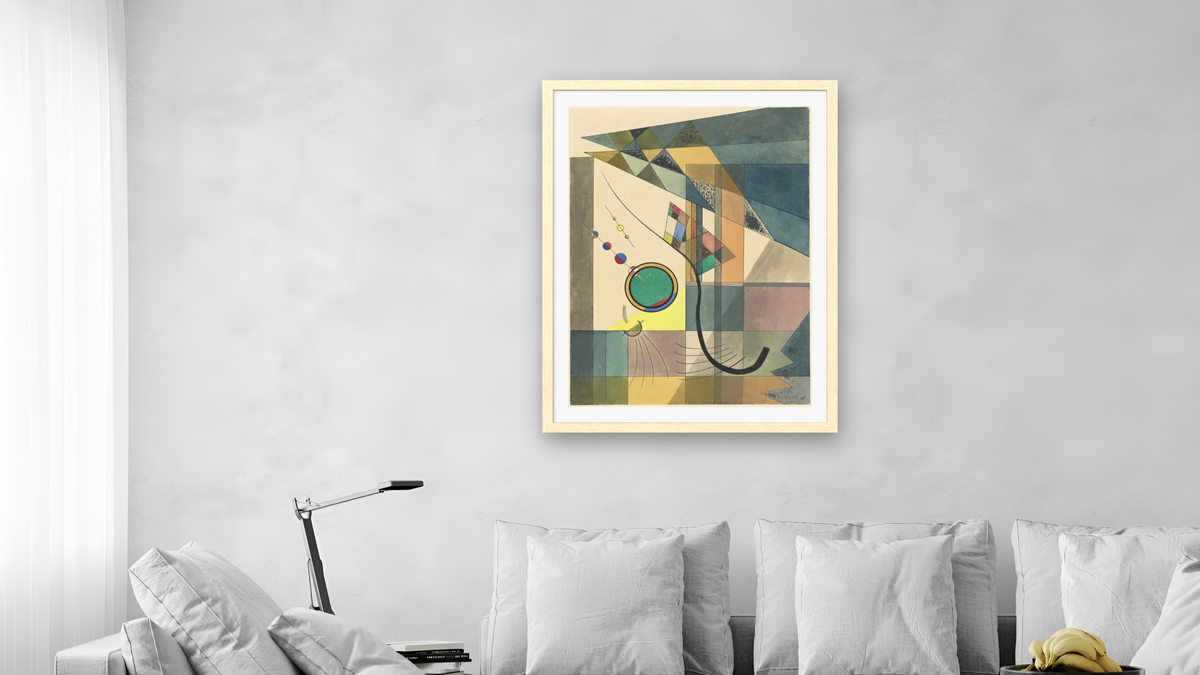 Green by Wassily Kandinsky, shown at 30 × 40 in (76.2 × 101.6 cm) in Arber Natural, living