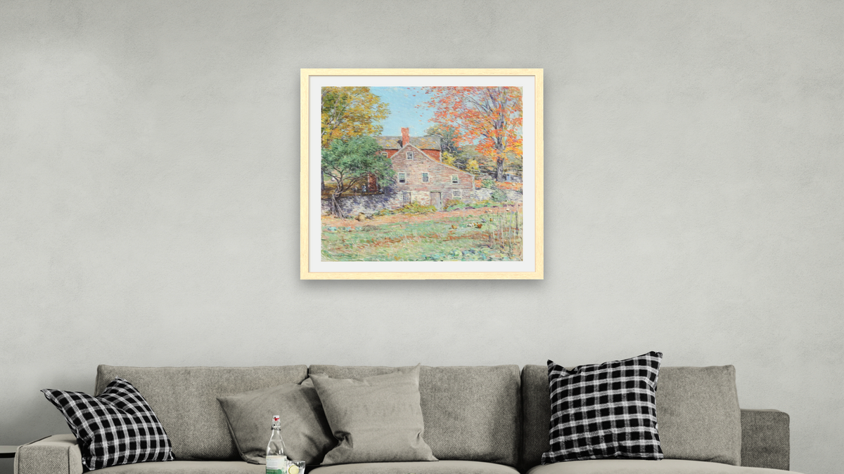 Corner of the Garden by Willard LeRoy Metcalf, shown at 32 × 32 in (81.3 × 81.3 cm) in Arber Natural, living