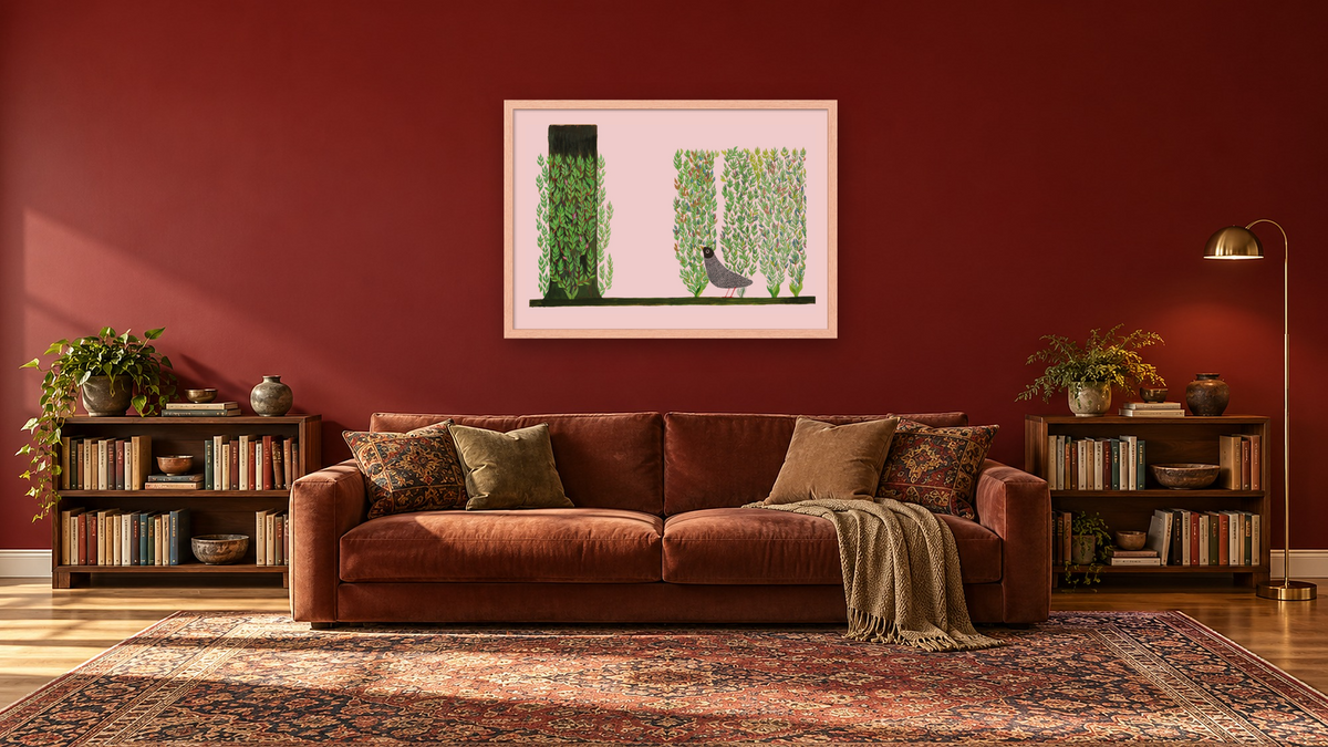 Tico and the Golden Wings by Leo Lionni, shown at 28 × 42 in (71.1 × 106.7 cm) in Arber Natural, library