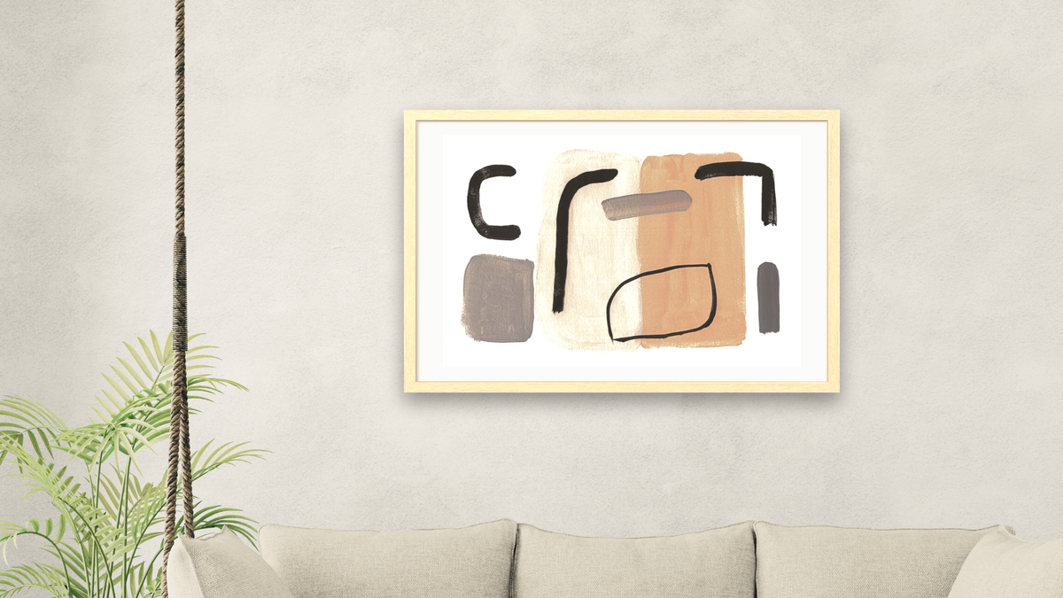 Amsterdam by Dan Hobday, shown at 28 × 42 in (71.1 × 106.7 cm) in Arber Natural, living