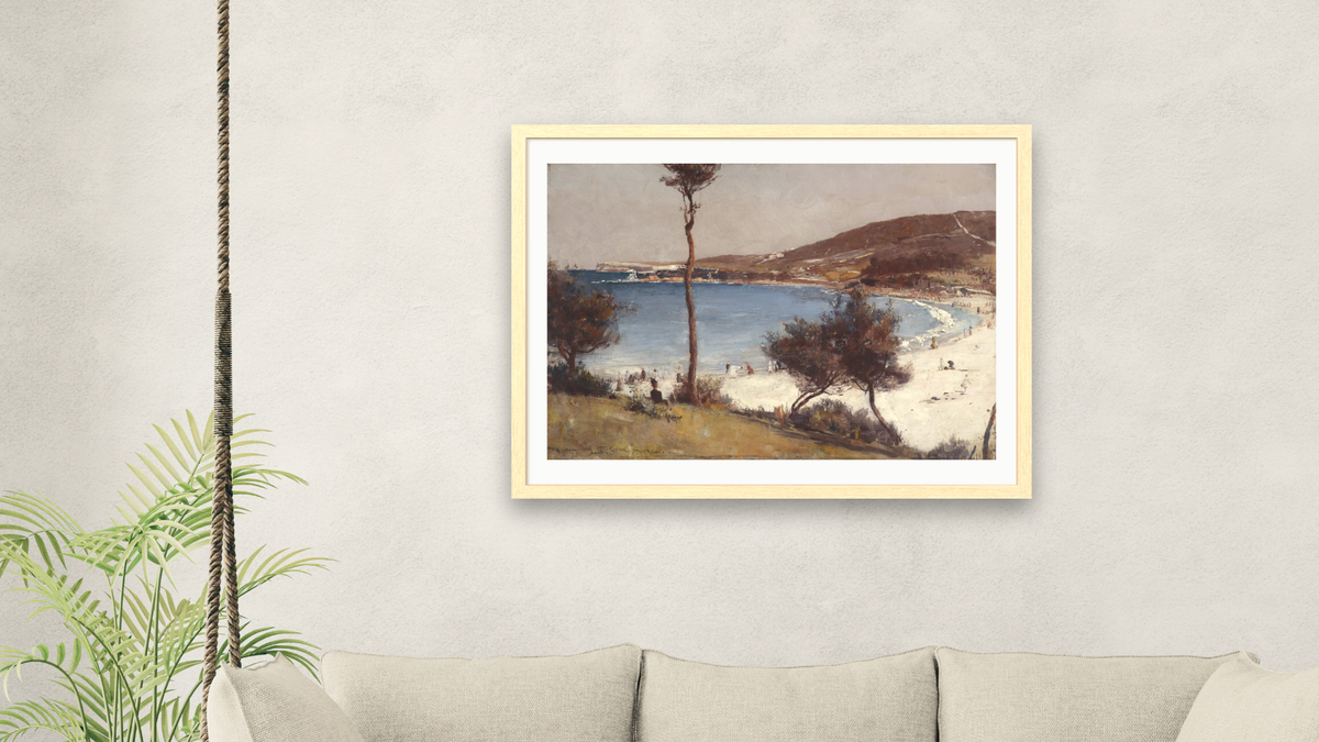 Holiday sketch at Coogee by Tom Roberts, shown at 30 × 40 in (76.2 × 101.6 cm) in Arber Natural, living