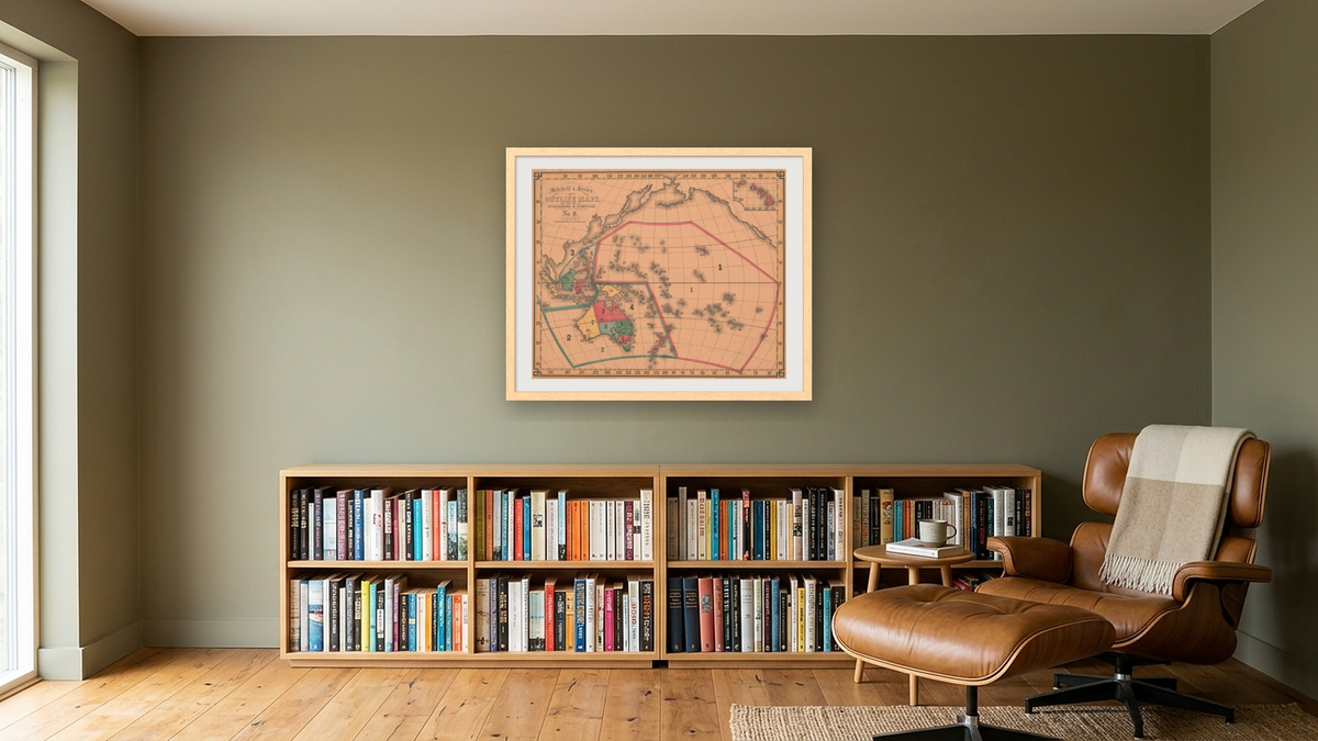 Oceanica, shown at 32 × 40 in (81.3 × 101.6 cm) in Arber Natural, library