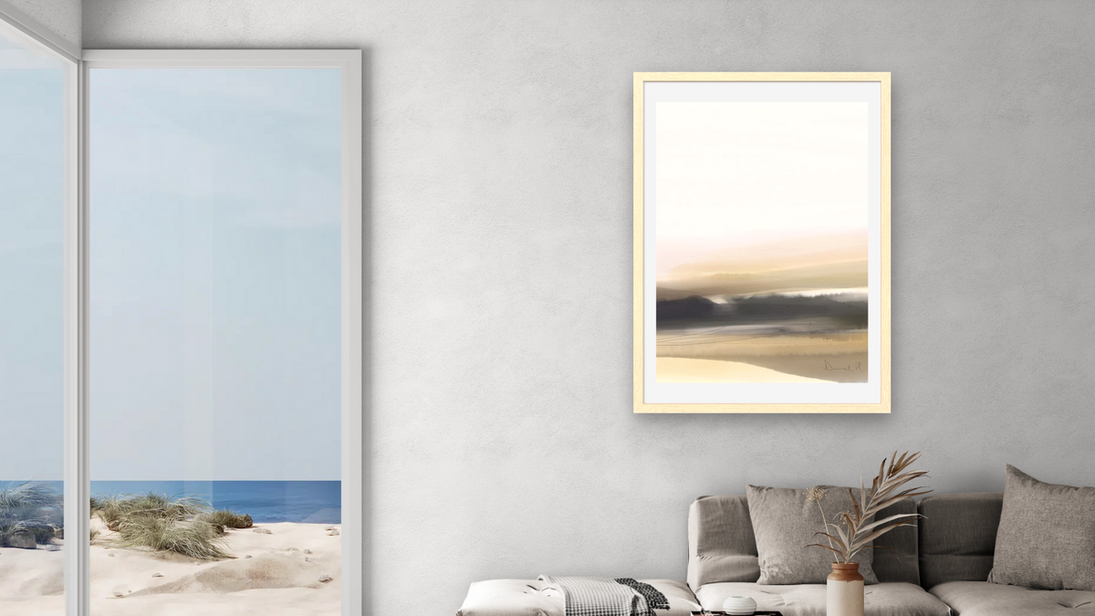 Forest View 2 by Dan Hobday, shown at 28 × 42 in (71.1 × 106.7 cm) in Arber Natural, living