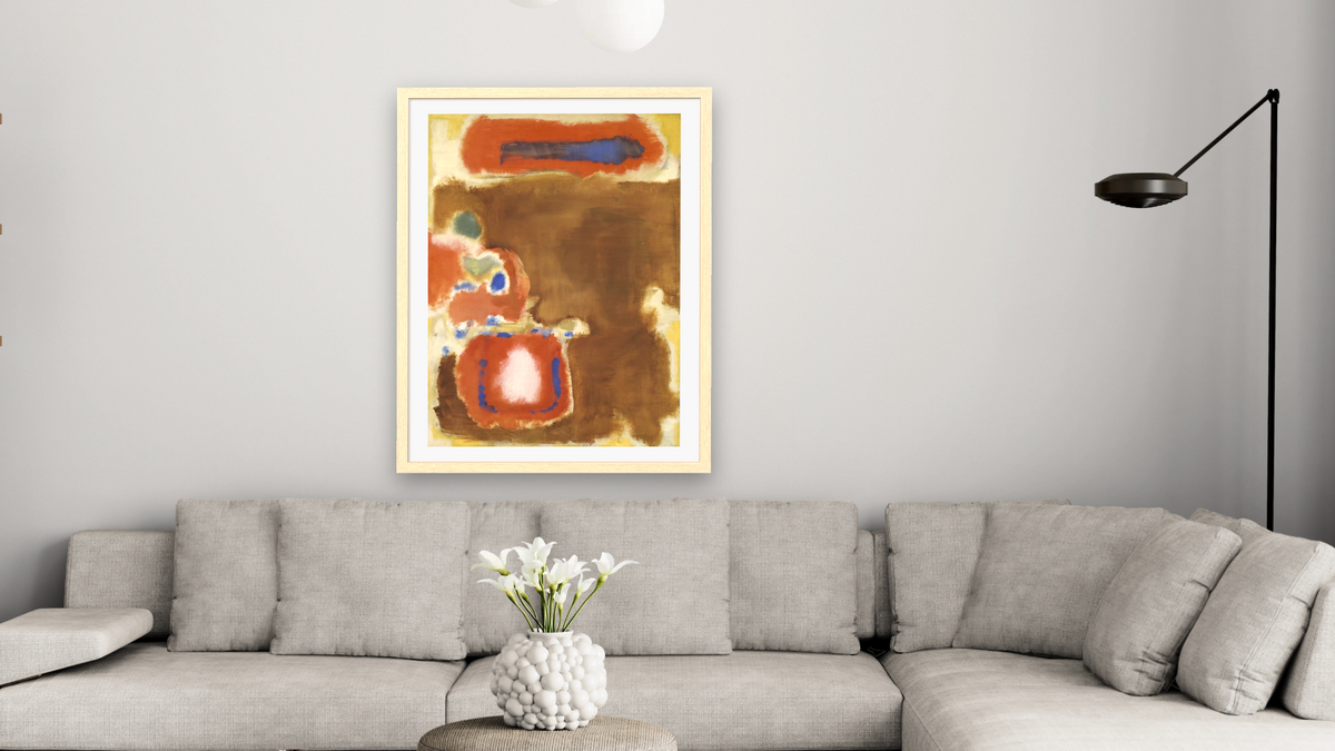 Untitled by Mark Rothko, shown at 30 × 40 in (76.2 × 101.6 cm) in Arber Natural, living