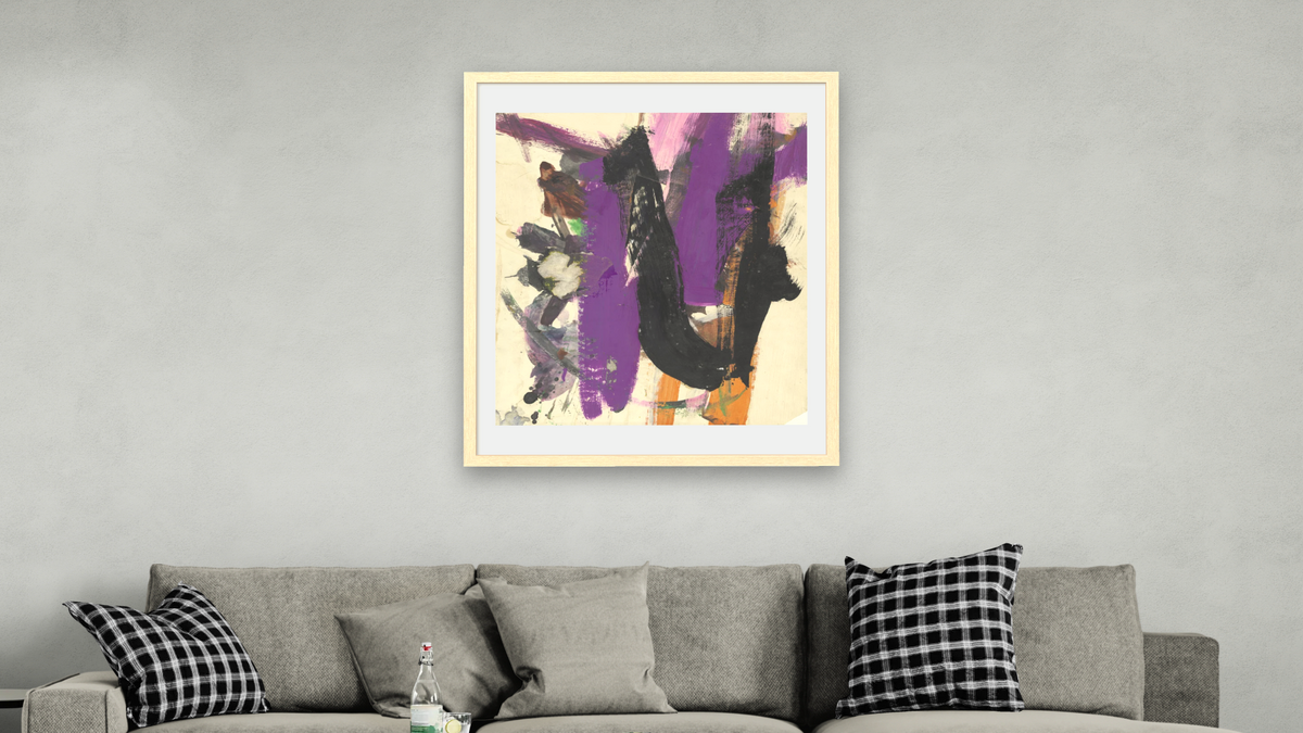 Untitled by Franz Kline, shown at 32 × 40 in (81.3 × 101.6 cm) in Arber Natural, living