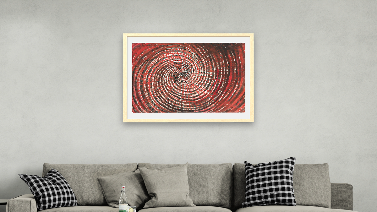 Untitled, from the group On the Viewing of Flowers and Trees by Hilma af Klint, shown at 30 × 40 in (76.2 × 101.6 cm) in Arber Natural, living