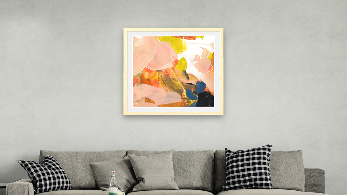 Snack 15 by Nino Yuniardi, shown at 32 × 32 in (81.3 × 81.3 cm) in Arber Natural, living