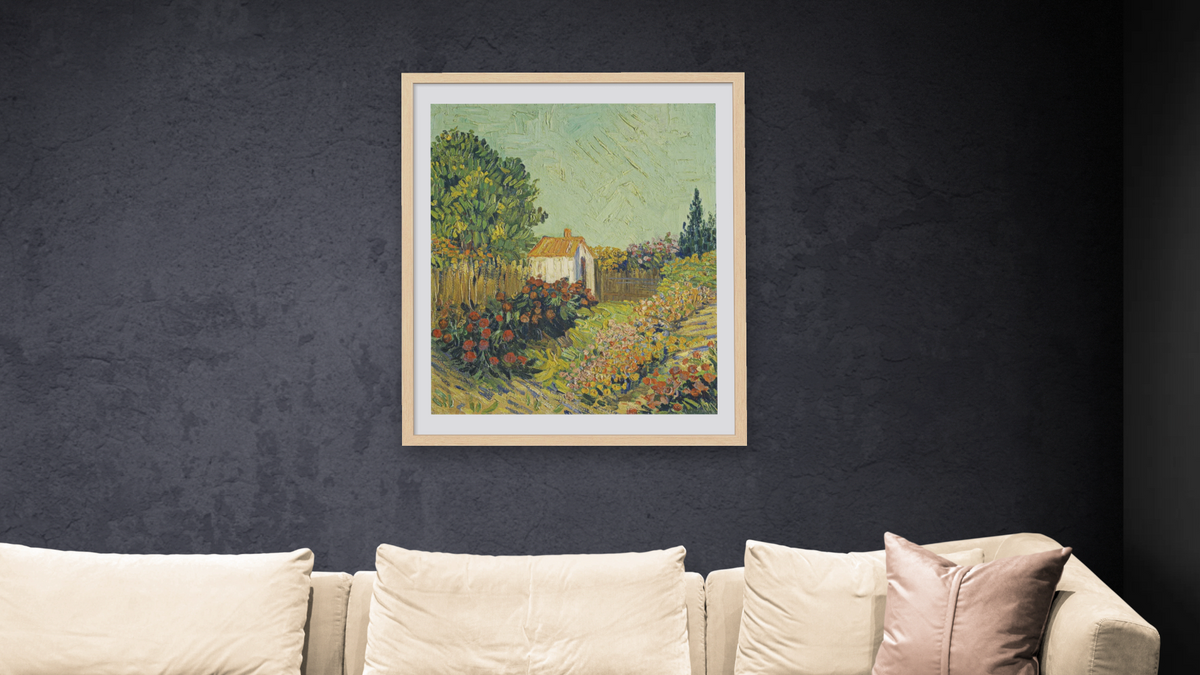 Landscape by Imitator of Vincent van Gogh, shown at 32 × 40 in (81.3 × 101.6 cm) in Arber Natural, living