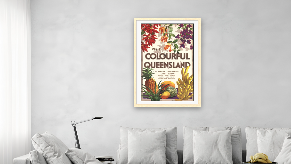 BPL Travel Posters, shown at 28 × 42 in (71.1 × 106.7 cm) in Arber Natural, living