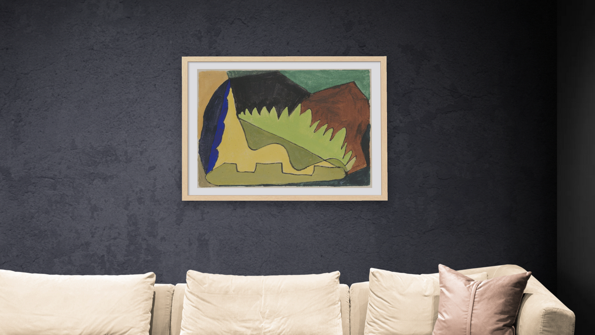 Untitled (#4 in a Portfolio of 24 sketches) by Arthur Dove, shown at 30 × 40 in (76.2 × 101.6 cm) in Arber Natural, living