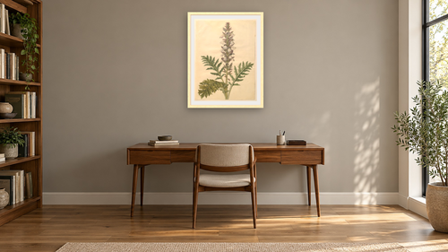 Acanthus mollis by Johannes Simon Holtzbecher, shown at 30 × 40 in (76.2 × 101.6 cm) in Arber Natural, library [arteriel-render:v6:room_a:30x40@50,24]