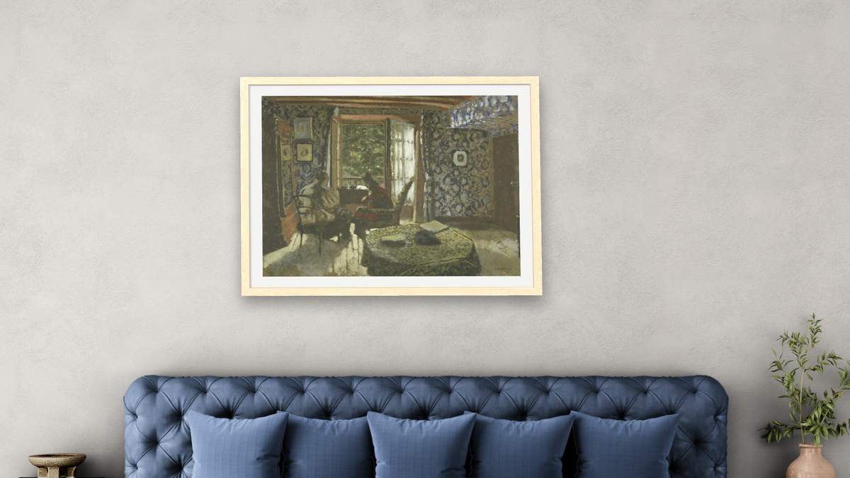 Interior by Edouard Vuillard, shown at 30 × 40 in (76.2 × 101.6 cm) in Arber Natural, bedroom