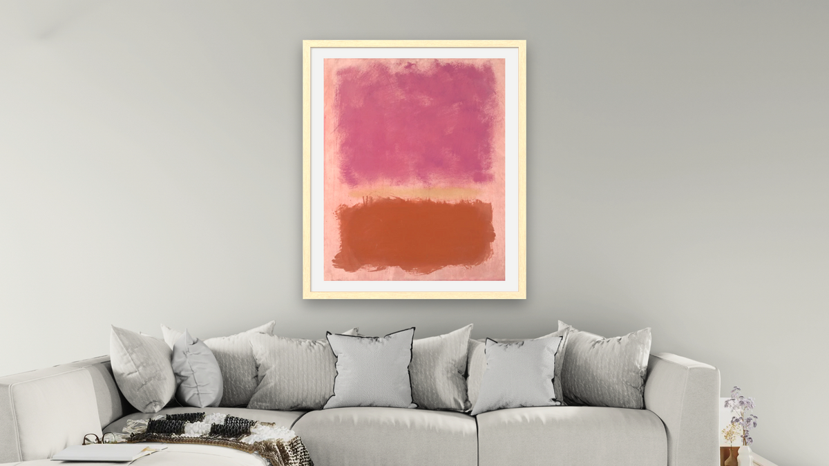 Untitled by Mark Rothko, shown at 32 × 40 in (81.3 × 101.6 cm) in Arber Natural, living