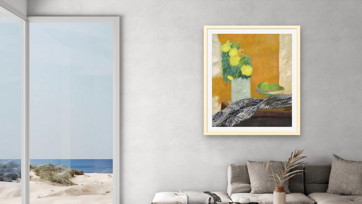 La Jatte de Citrons by Guy Bardone, shown at 32 × 40 in (81.3 × 101.6 cm) in Arber Natural, living
