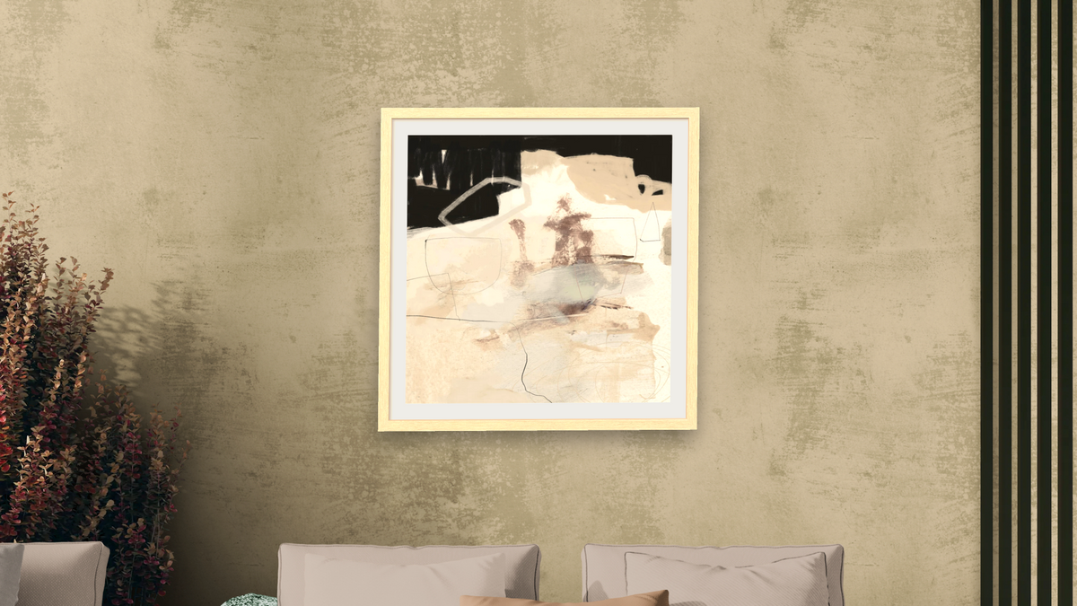 Workshop 2 by Dan Hobday, shown at 32 × 32 in (81.3 × 81.3 cm) in Arber Natural, living