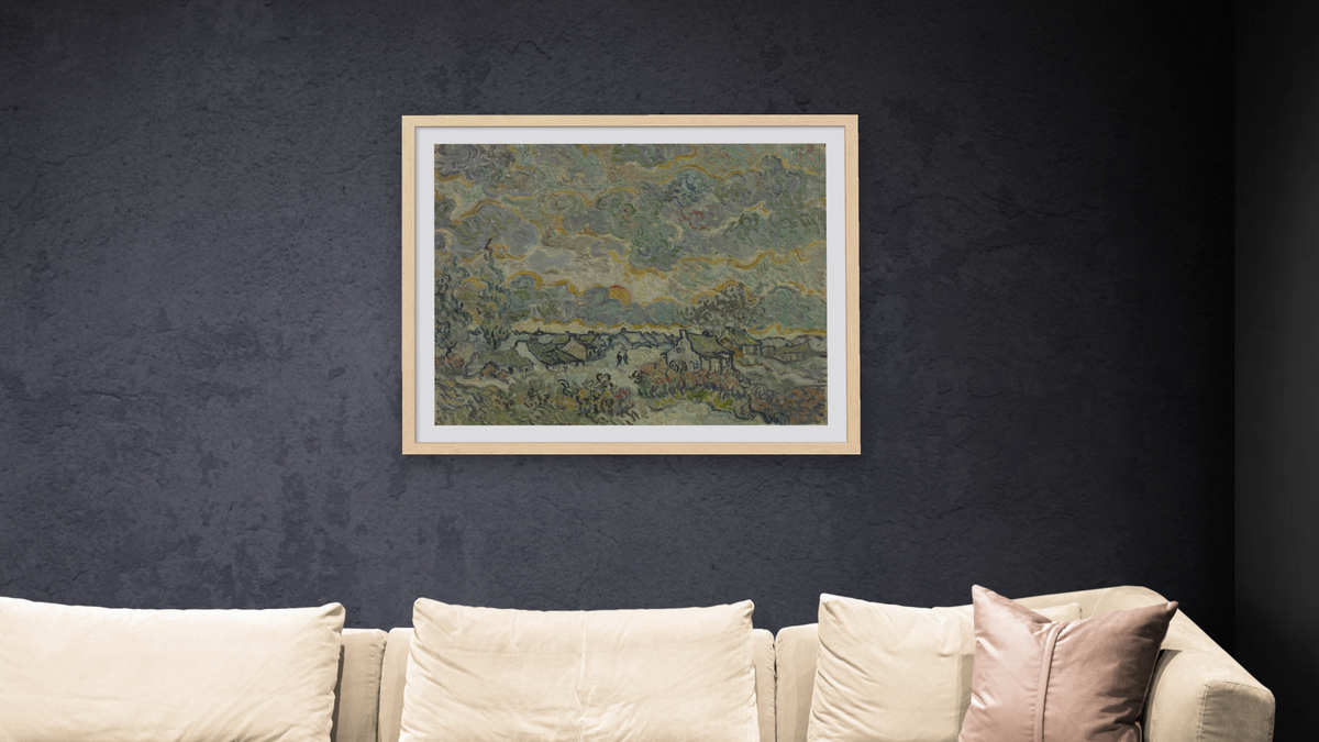 Reminiscence of Brabant by Vincent van Gogh, shown at 32 × 40 in (81.3 × 101.6 cm) in Arber Natural, living