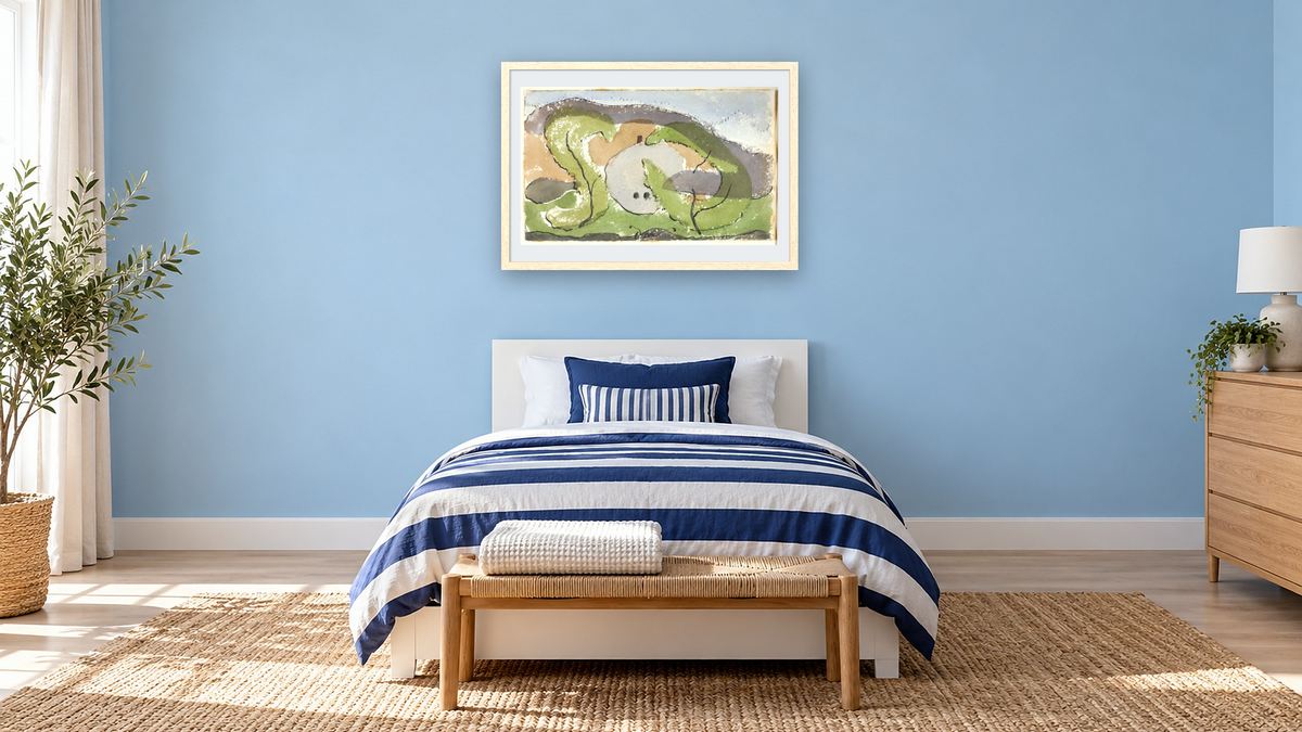 Untitled (Landscape) by Arthur Dove, shown at 28 × 42 in (71.1 × 106.7 cm) in Arber Natural, kids' room