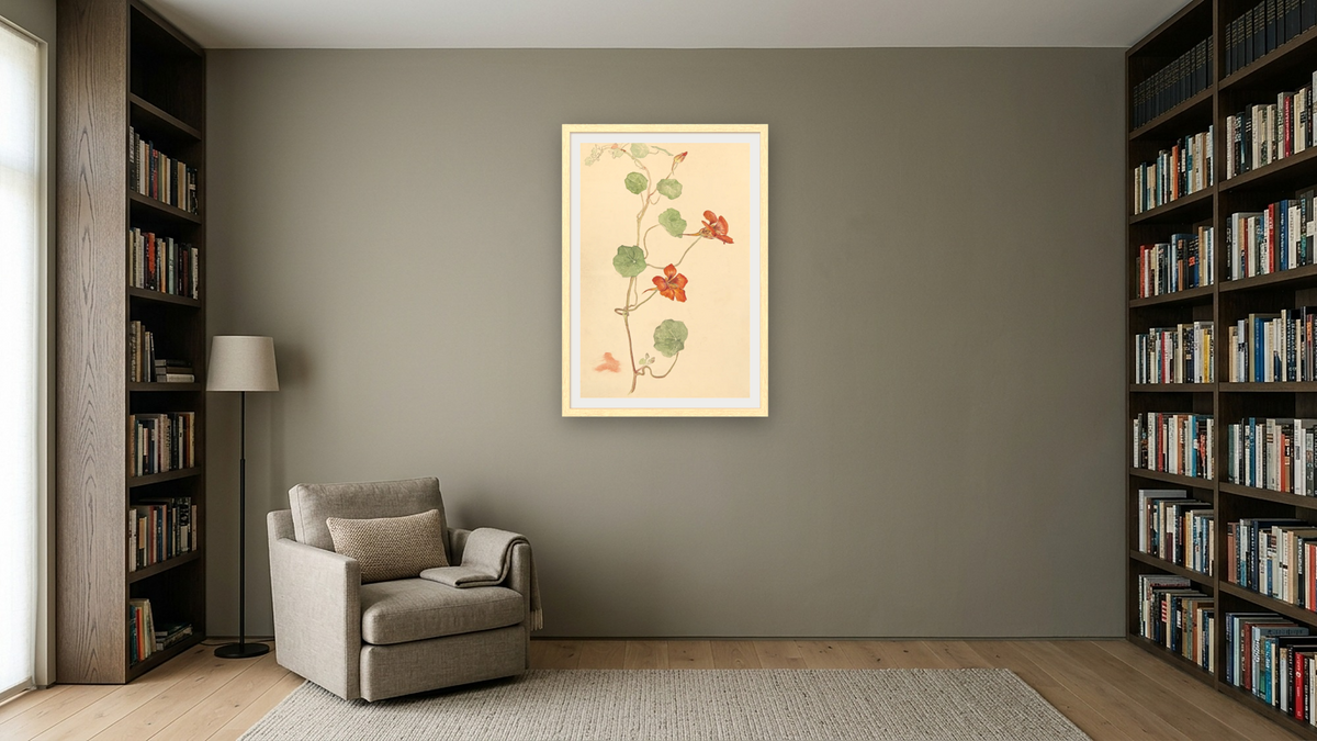Botanical Drawing by Hilma af Klint, shown at 28 × 42 in (71.1 × 106.7 cm) in Arber Natural, library