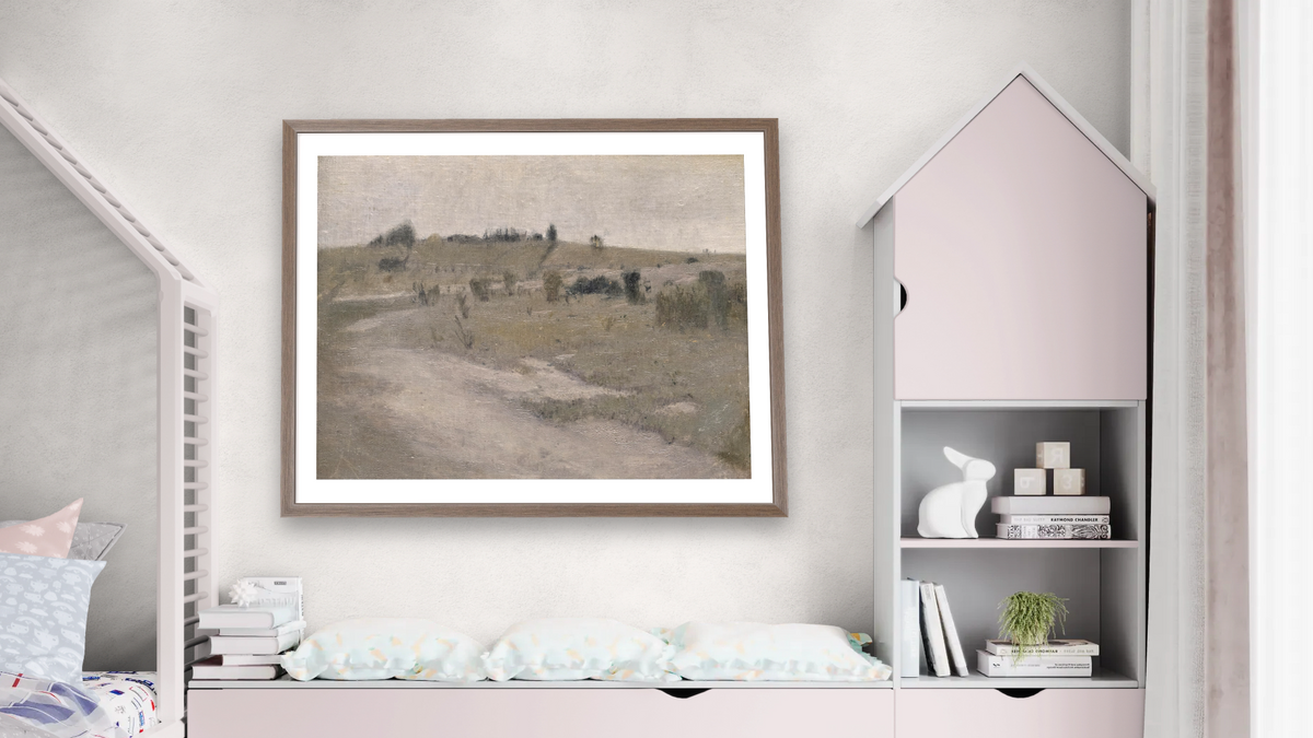 Templestowe by David Davies, shown at 32 × 40 in (81.3 × 101.6 cm) in Arber Light Walnut, bedroom