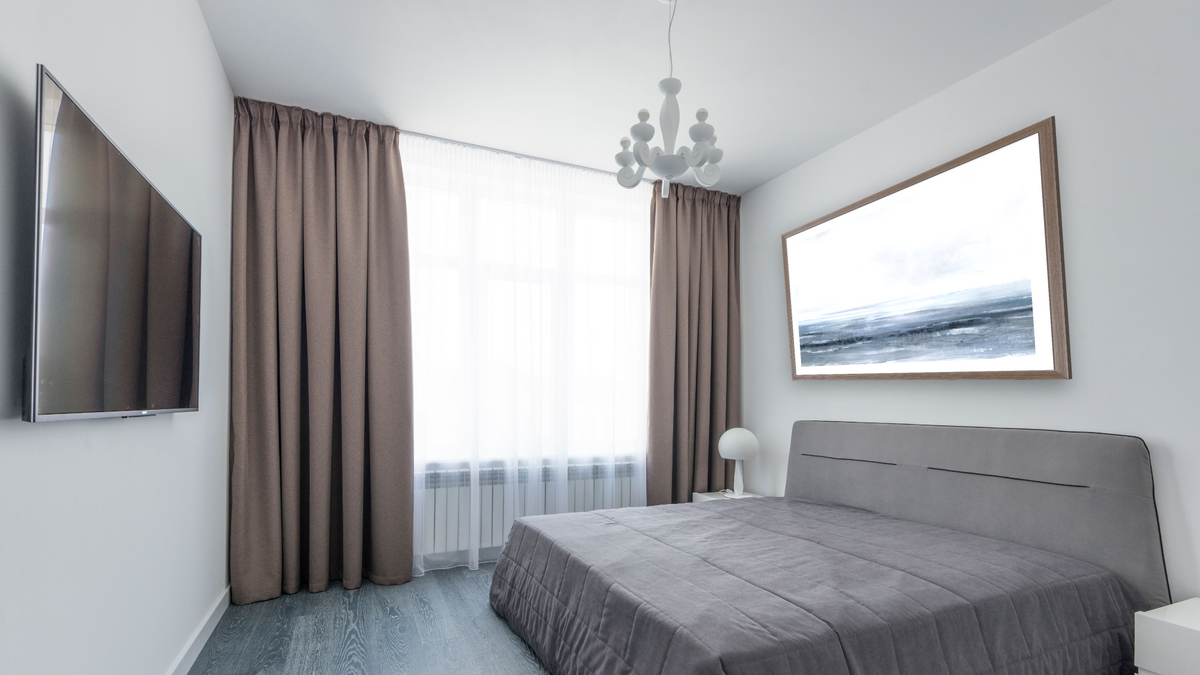 Dreams by Dan Hobday, shown at 30 × 42 in (76.2 × 106.7 cm) in Arber Light Walnut, bedroom