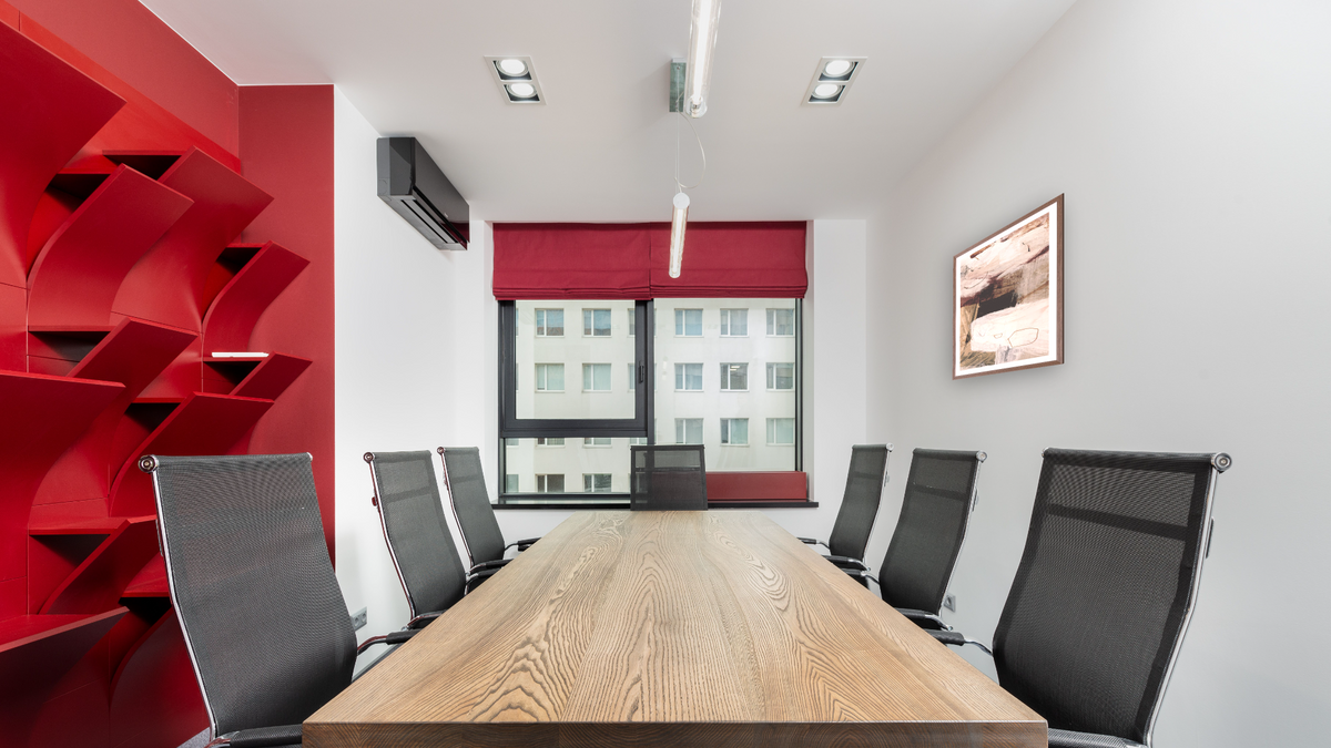 Go Set 2 by Dan Hobday, shown at 30 × 42 in (76.2 × 106.7 cm) in Arber Light Walnut, office
